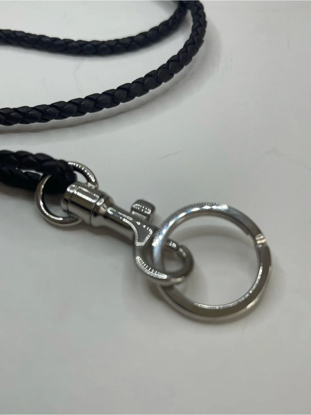Bottega Veneta Intrecciato leather lanyard